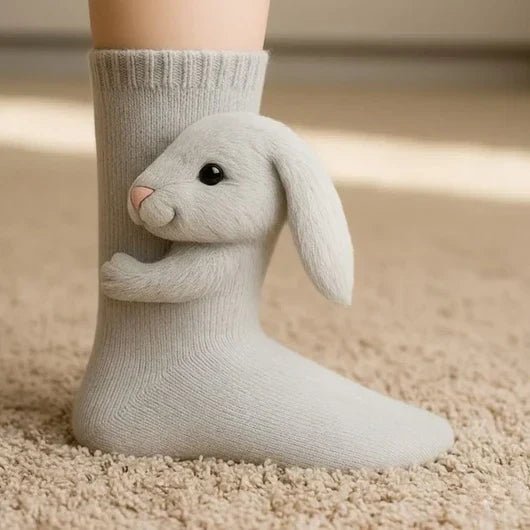 FluffyFeet – Ultra-lichte katoenmengsokken voor in huis met antislipzolen