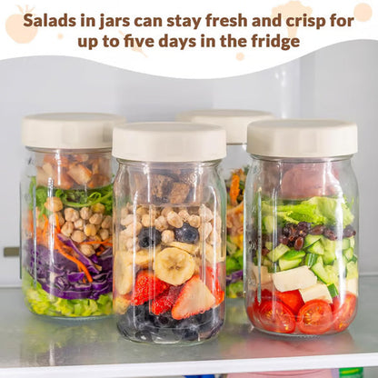 VividVessel – Frisse saladebox glas | 2+1 GRATIS