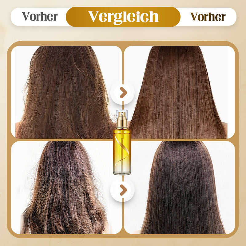 Anti-frizz haaroliespray — directe glans, langdurige zachtheid