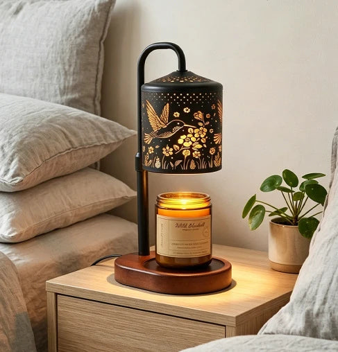 EmberLuxe Kaarsverwarmer — Sfeervol Licht, Kalmerende Geur