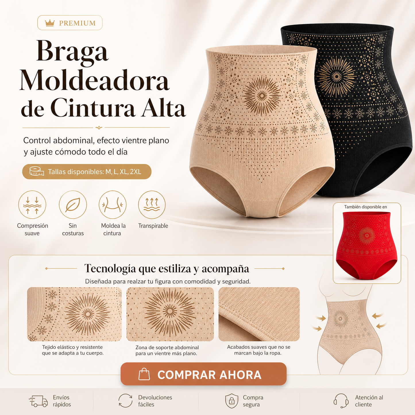 Jane – Hoge taille taillecorrigerende broek voor comfortabele silhouetvorming