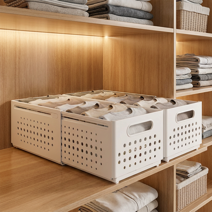 FlexiStack Organizer — Perfecte Ruimtevrijheid