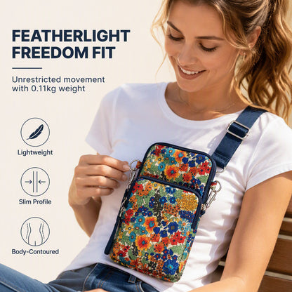 Bloemen Mini Tote Tas — Blijf Stijlvol, Beweeg Vrij
