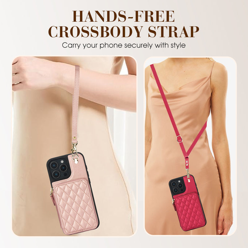 LuxeCarry – Crossbody Portemonnee Hoesje voor iPhone