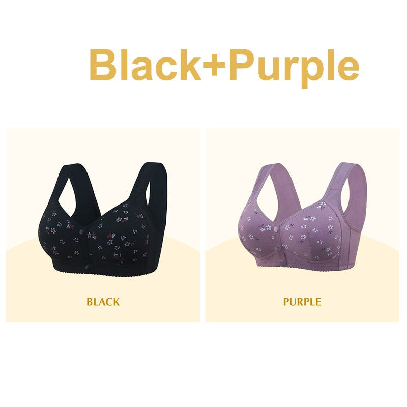 ComfortWear – Comfortabele bh met voorsluiting en knoopsluiting | 1+1 GRATIS