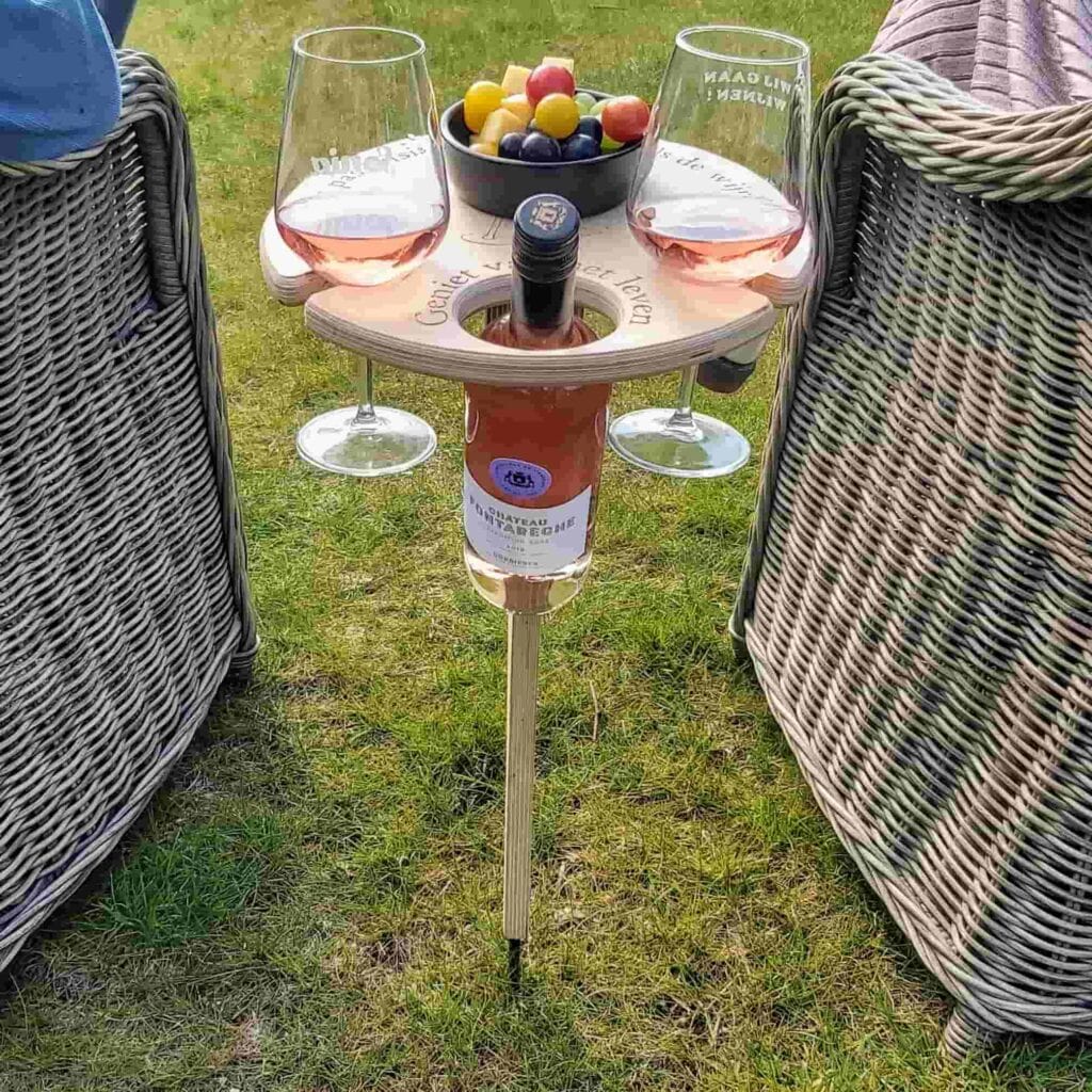Vino ™ - opvouwbare picknicktafel met wijnhouder | 50% korting