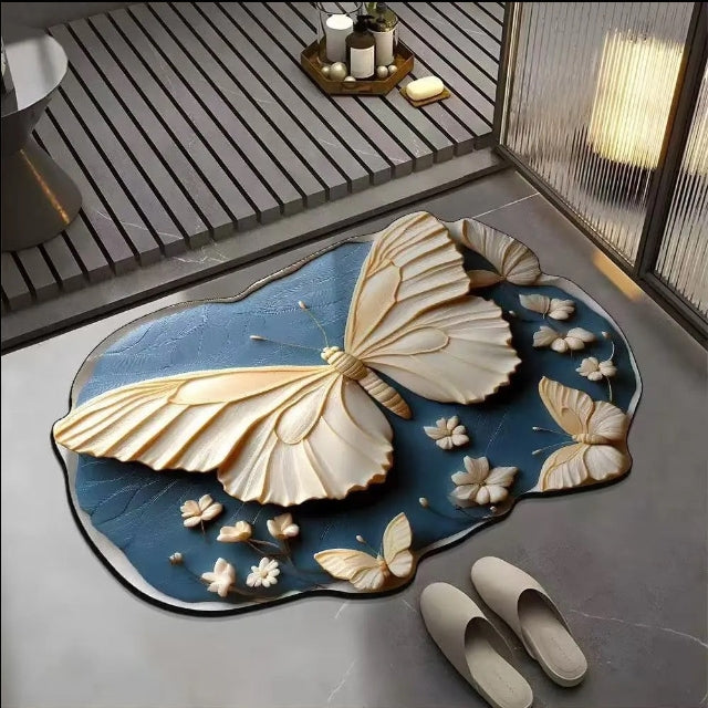 Antislip, absorberende mat met realistisch 3D-patroon – veilig, antislip, snel drogend