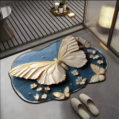 Antislip, absorberende mat met realistisch 3D-patroon – veilig, antislip, snel drogend