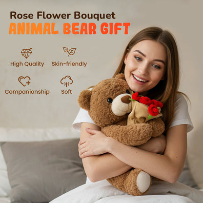 HeartCuddle – Rozenbeer Knuffel | 50% KORTING
