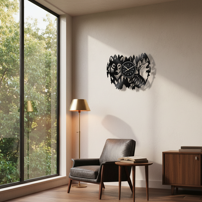 Tigris – Vinyl LED Wandklok | 50% KORTING