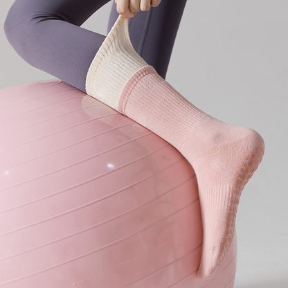 Amelia — Pilates Grip Sokken gemaakt van ademende katoenmix stof