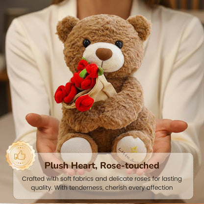 HeartCuddle – Rozenbeer Knuffel | 50% KORTING