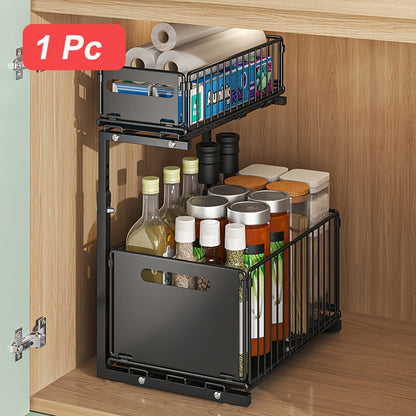 GlideNest — Uitschuifbare Kast Organizer | 50% KORTING