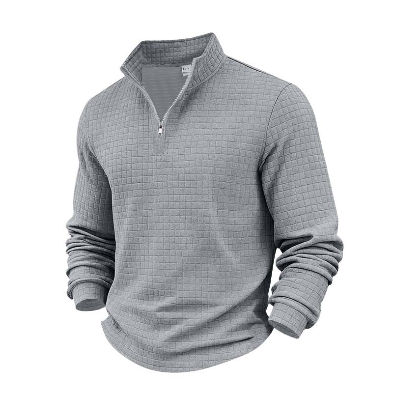 Michael — Midtown Pullover Sweatshirt met Gestructureerd Jacquard