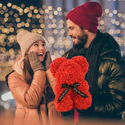 RoseBear – Romantische teddybeer van eeuwige rozen