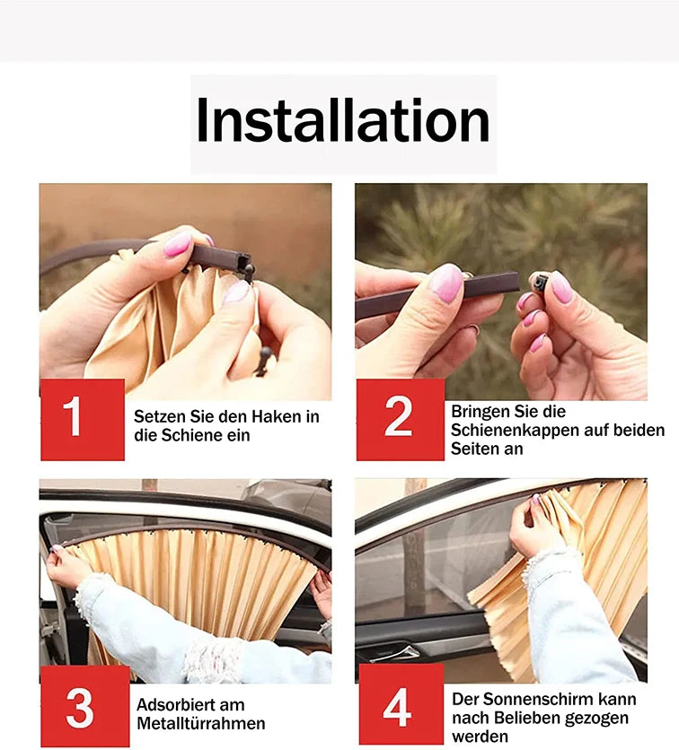 MagnetFix™ set 4 stuks – Magnetische Zonwering in Seconden | 50% KORTING