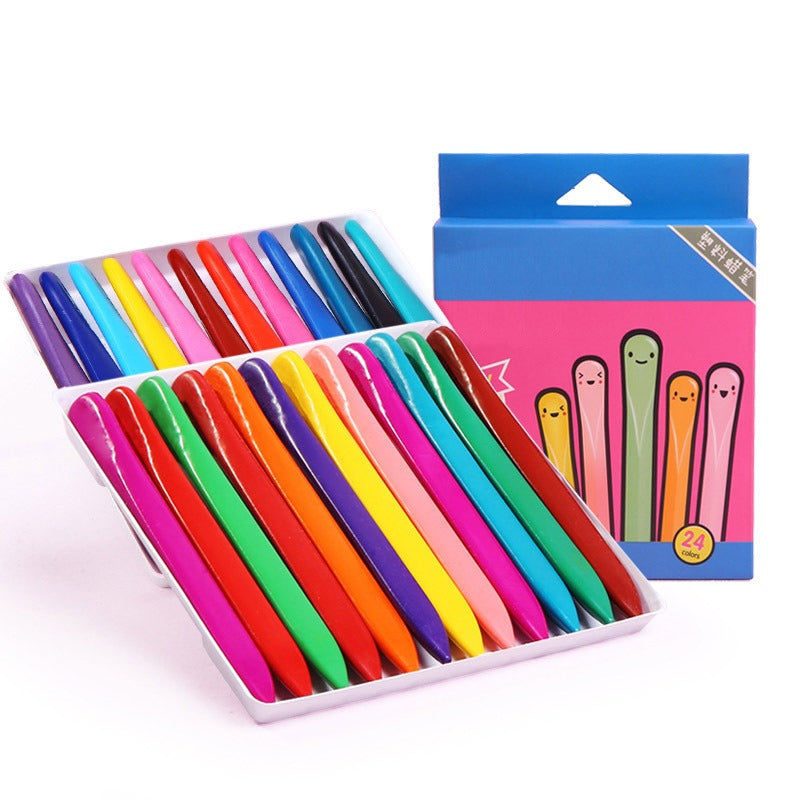 CleanColor | Set 24 stuks Afwasbare Kleurpotloden Zonder Vlekken | 50% KORTING