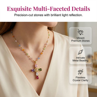 PrismAura Kruis Ketting — Ontsteek Directe Glamour