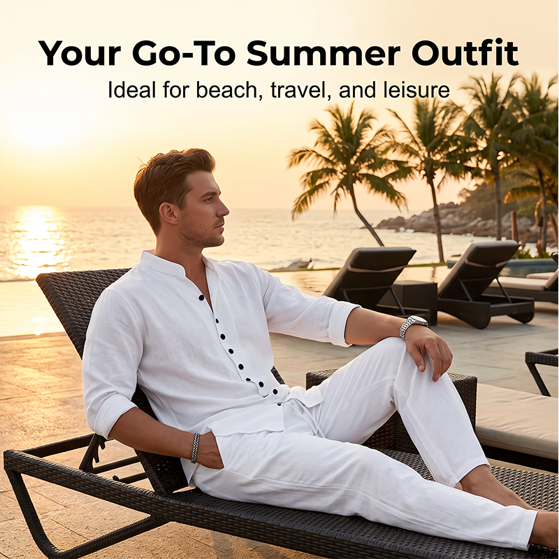 Nolan – Lichtgewicht Tweedelig Zomerset met Knopdetails