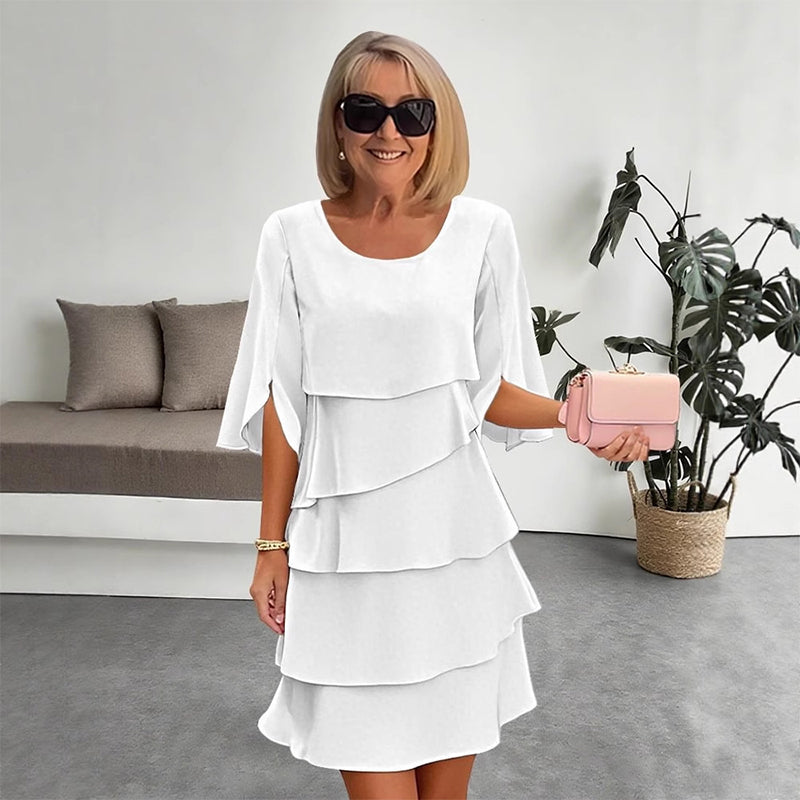 Celia – Elegante Ruffle Jurk | 50% KORTING