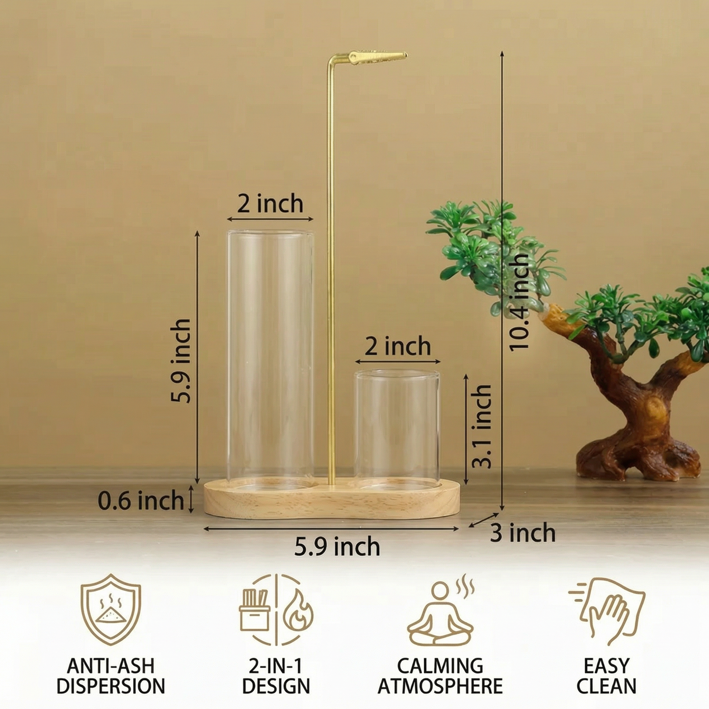SereniSphere — Luxe Wierookhouder | 50% KORTING
