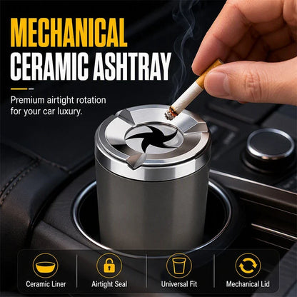 SmokeShield Draaibare Auto Asbak – Direct Versheid Afgesloten