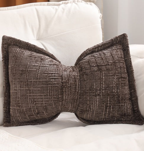 VelvetLuxe Strik Kussen — Luxe Comfort, Directe Stijl
