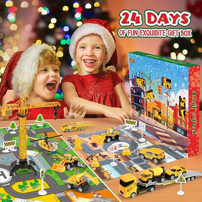 Adventskalender Bouwvoertuigen — Dagelijkse Fantasie Ontdekking