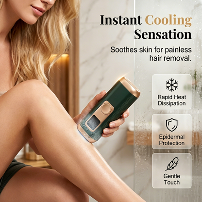 LuminaLuxe IPL Set — Koele Comfort, Zijdezachte Huid