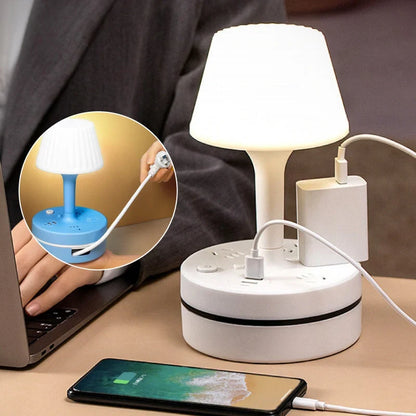 All-in-One Nachtkastlamp — Stroom, Licht, Controle