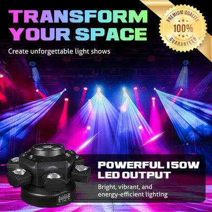 LumiStorm Pro – 6-Arm LED Showlight | 50% KORTING