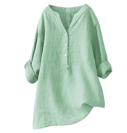 Heidi – Dames Casual Jurk met V-hals en Verstelbare Mouwen