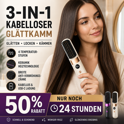 Draadloze 3-in-1 Styling Wonder – Moeiteloze schoonheid overal