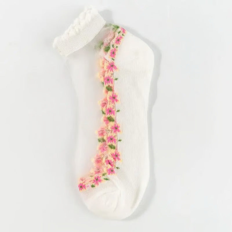 FloraLux – Elegante kanten sokjes | 5+5 paar GRATIS