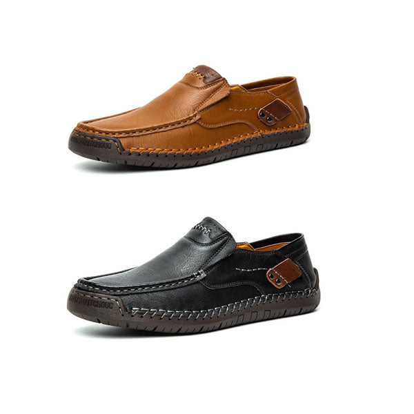 Nolan – Herenleren schoenen met flexibel comfort