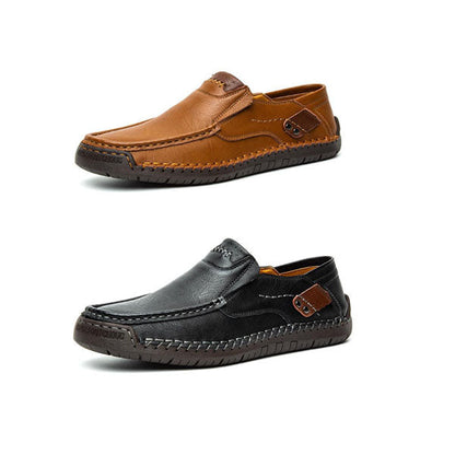 Nolan – Herenleren schoenen met flexibel comfort