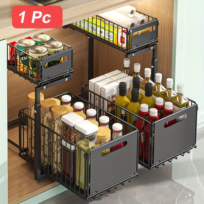 GlideNest — Uitschuifbare Kast Organizer | 50% KORTING