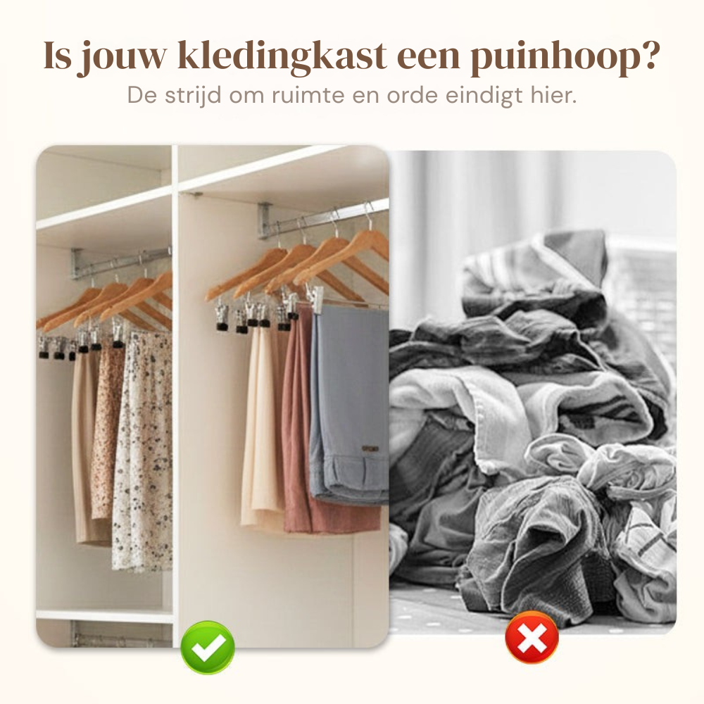 ClosetMagic – Houten Multi Hanger | 1+1 GRATIS