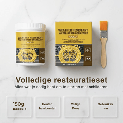 GoldMist Gloss — Weerbestendige Gouden Verf | 1+1 GRATIS