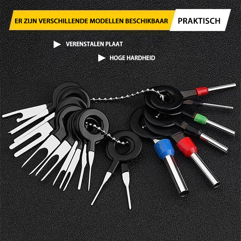 Gereedschapsset voor het verwijderen van terminals