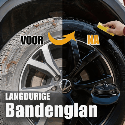 RadianceRevive — Kunststof & Banden Verzorgingscrème met Spons | 1+2 GRATIS