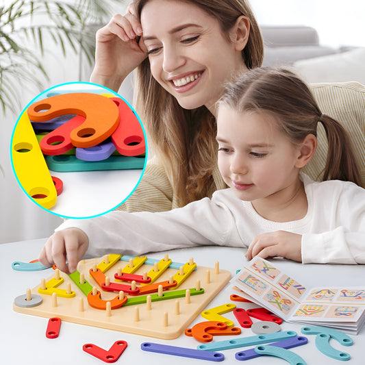 Montessori Pegboard-puzzel | 50% KORTING