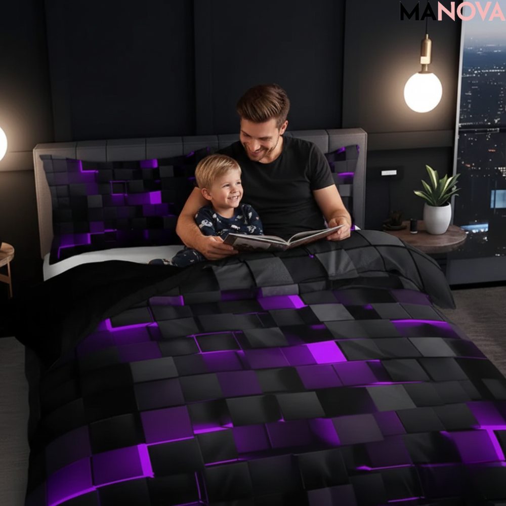CyberLuxe – 3D Gaming Beddengoed | 50% KORTING