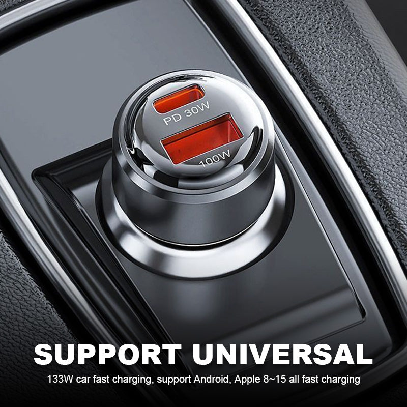 Dubbele snellaadaansluitingen van 30 W voor de auto