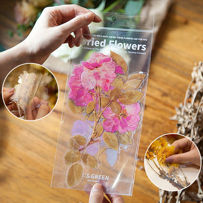 Gedroogde Bloemen Stickers Set