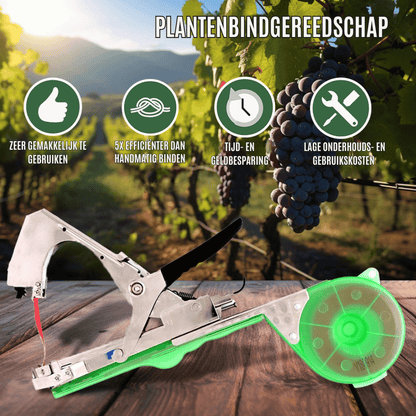 GreenBind — Professionele Plantenbinder Tapetool | 50% KORTING