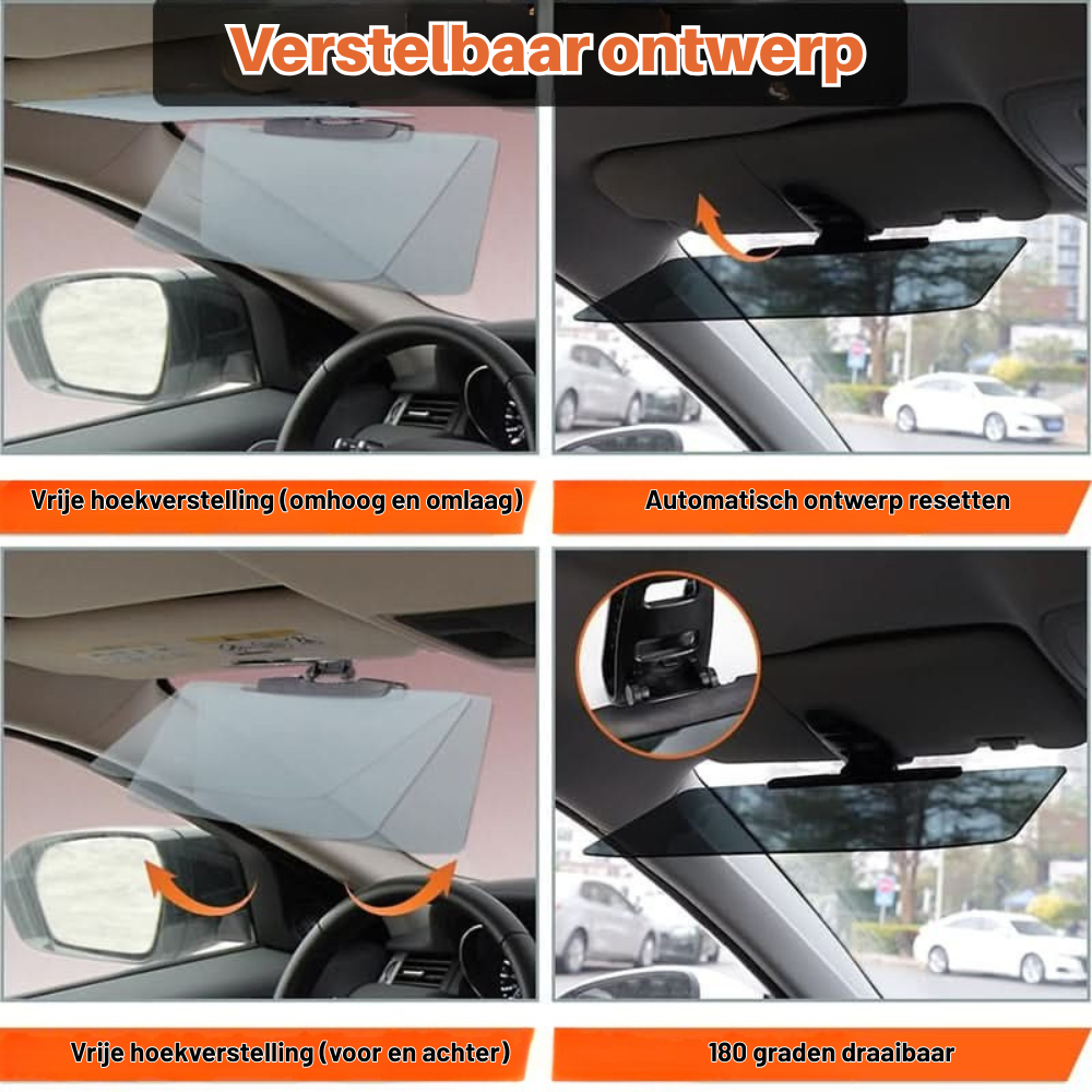 ClearView Drive – Anti-Glare Zonneklep | 50% KORTING