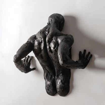 Kunst aan de muur sculptuur met ornament van hars | 1+1 GRATIS