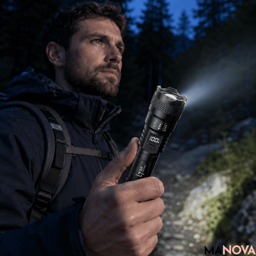 NightPiercer — Krachtige Outdoor-Zaklamp | 50% KORTING