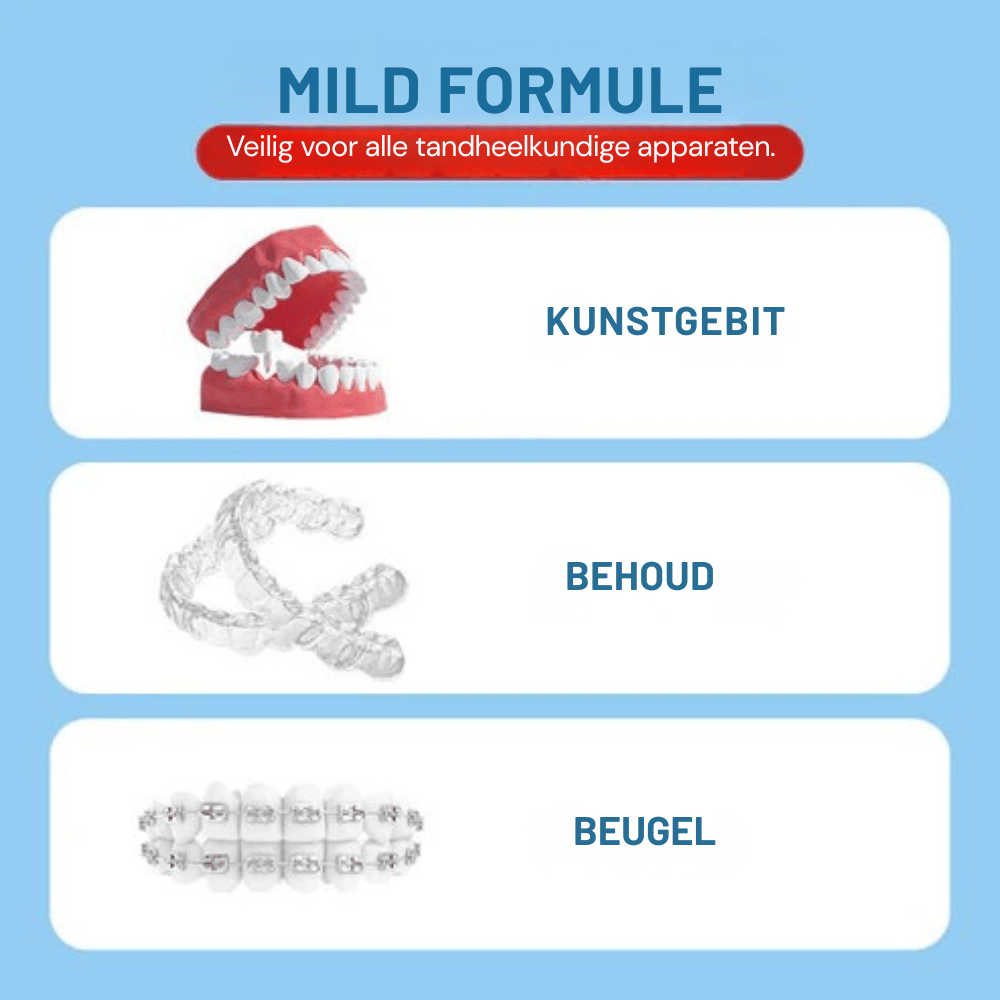 CrystalPure — Bruistabletten Gebitsprothese Reiniging | 1+2 GRATIS